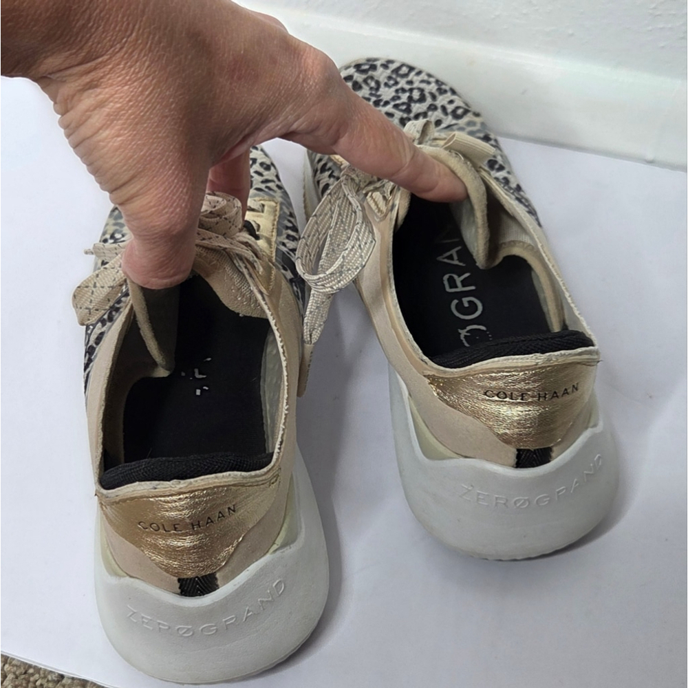 Cole Haan Animal Print Zerøgrand Winner Tennis Sneaker Women's Size 5 - Picture 7 of 10